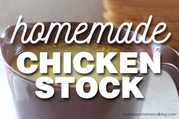 homemade chicken stock