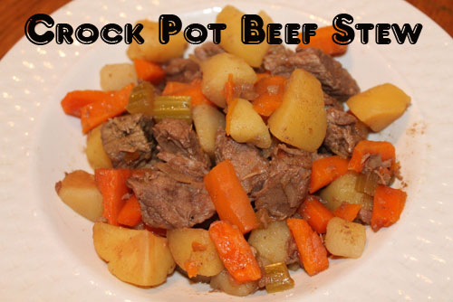 Crockpot Beef Stew - Meat, potatoes, and carrots... what could be better? Oh that's right, letting the crockpot do all the work for you!