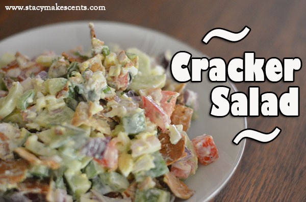 This Cracker Salad is the BEST way to eat your veggies! A super easy lunch option in a single serve size.