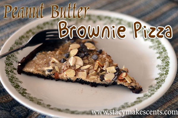 This low carb peanut butter brownie pizza is the bomb! It can even be made sugar free!