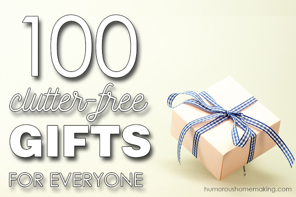clutter free gifts