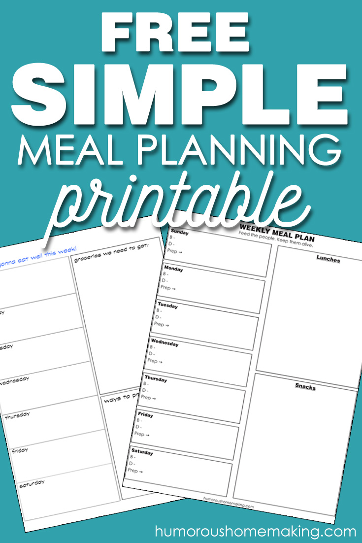 simple meal plans