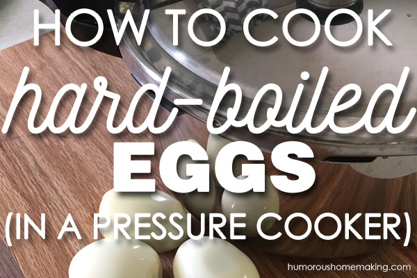 hard boiled eggs in the pressure cooker