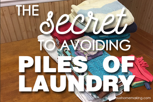 piles of laundry