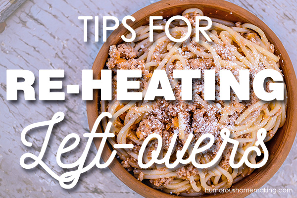 reheating leftovers
