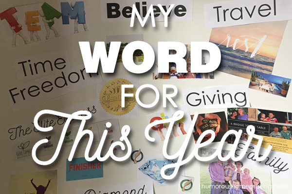 my word for this year