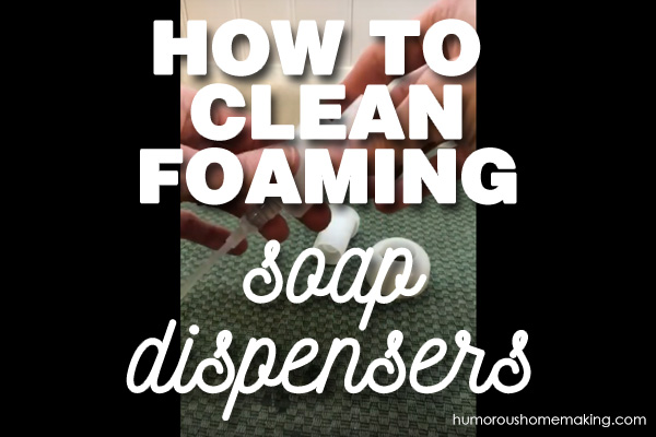 clean foam soap dispenser