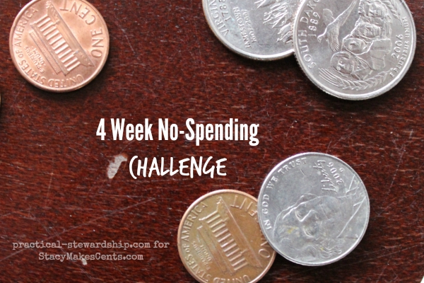 4 Week No Spending Challenge for Stacy