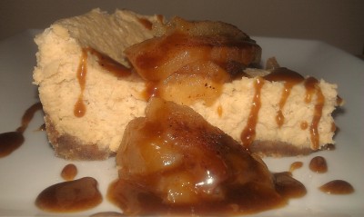Gluten Free Crock Pot Caramel Apple Cheesecake