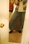 How To Turn Jeans Into a Skirt