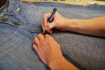 How To Turn Jeans Into a Skirt