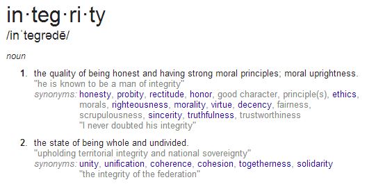 integrity definition