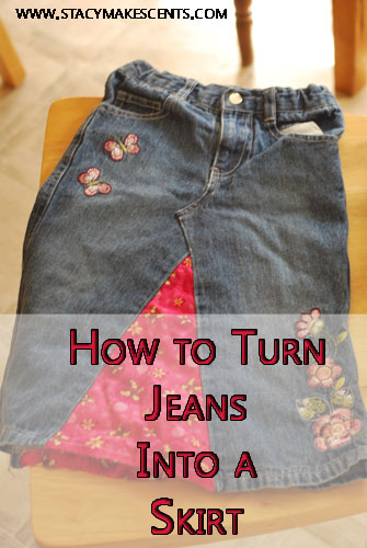 How To Turn Jeans Into a Skirt - Humorous Homemaking